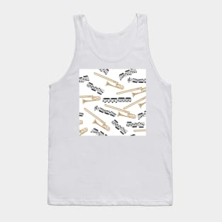 trombones and notes Tank Top